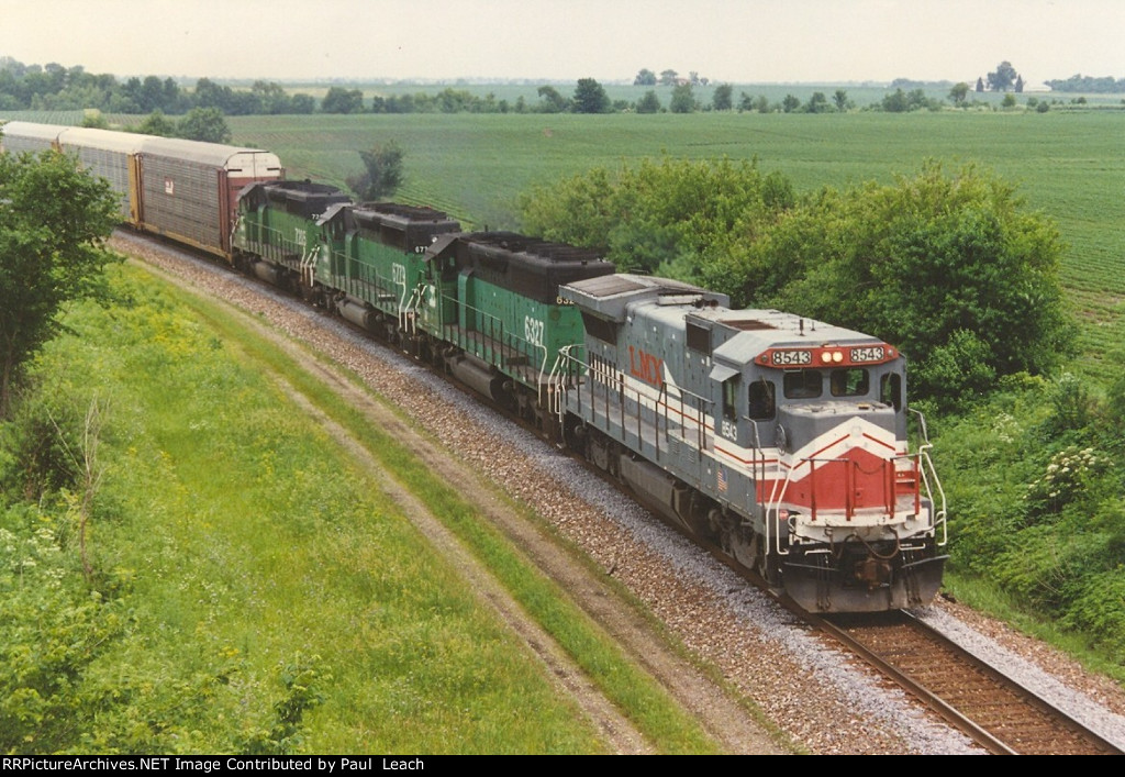 Vehicle train rolls south